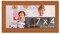 Photo Size Slim Profile Brown Frame - UV Acrylic, Foam Board Backing, Hanging Hardware